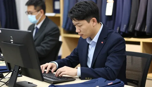 商务休闲西装客户使用加工的反馈